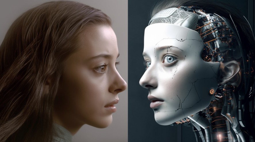 Human versus AI