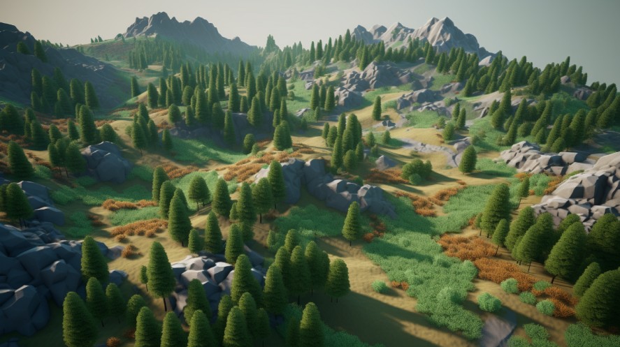 A sample image of a game terrain.