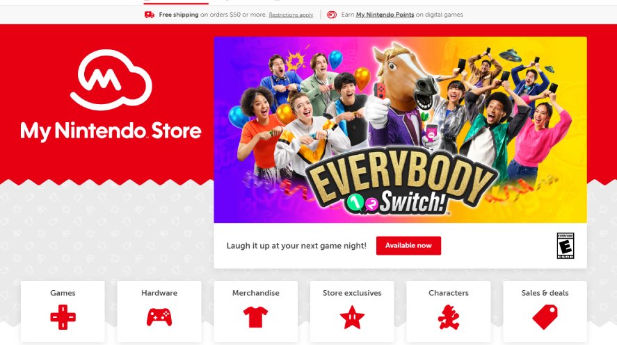 Nintendo eShop website