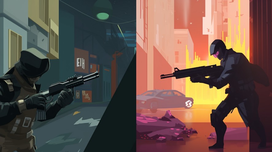Two sides of action games: development and publishing