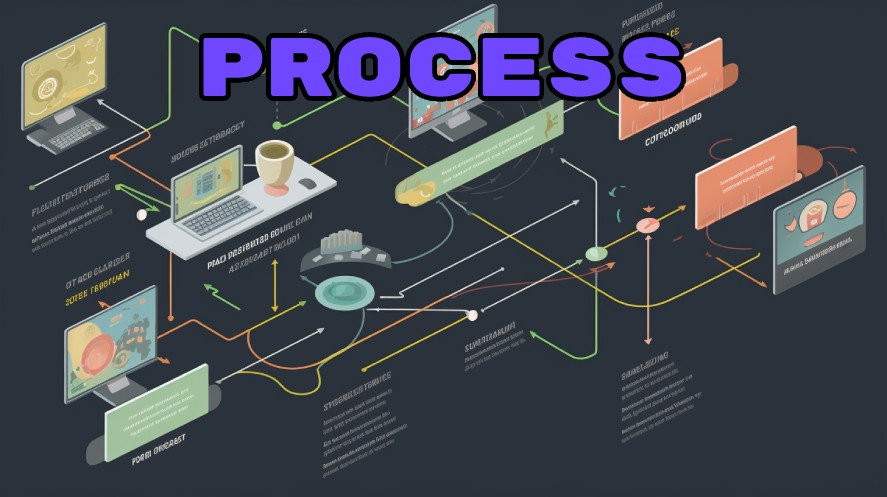 A visual graphic of web game development process