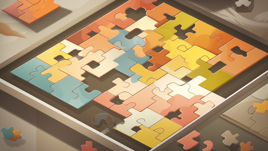 An engaging puzzle with multiple pieces