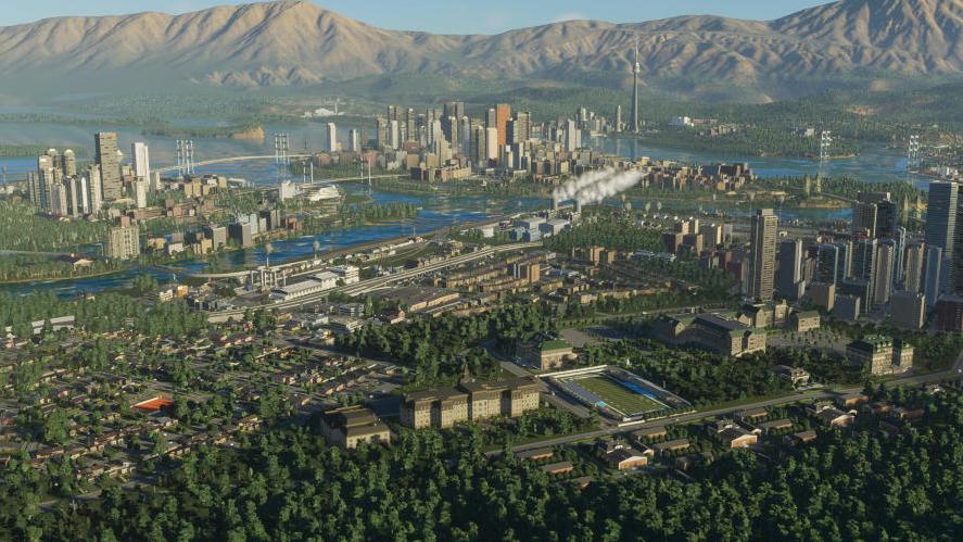 An example of CMS simulation game - Cities Skylines