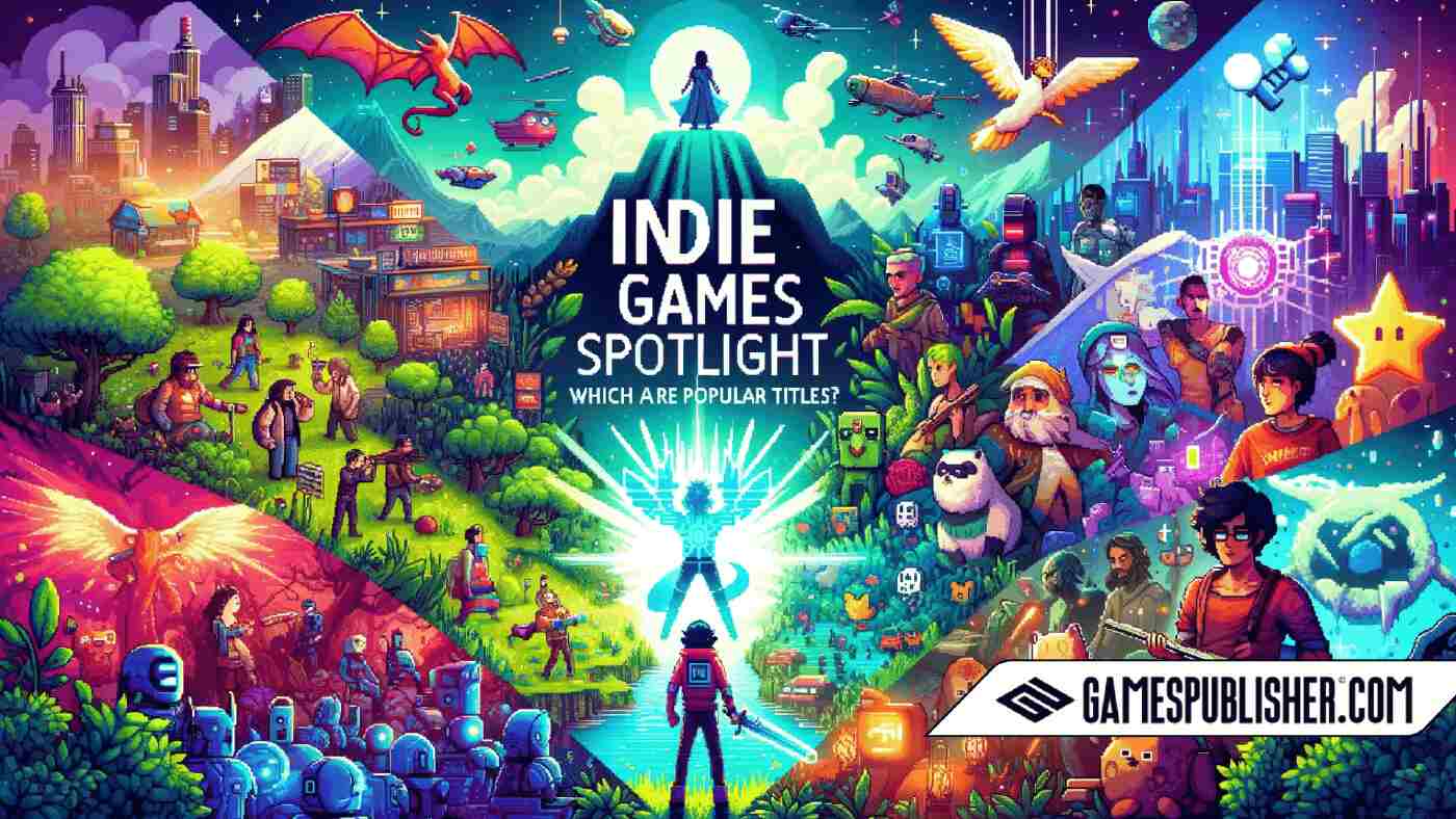 Here's the image for the article titled "Indie Games Spotlight – Which Are the Most Popular Titles?" featuring a vibrant collage of various popular indie video games.