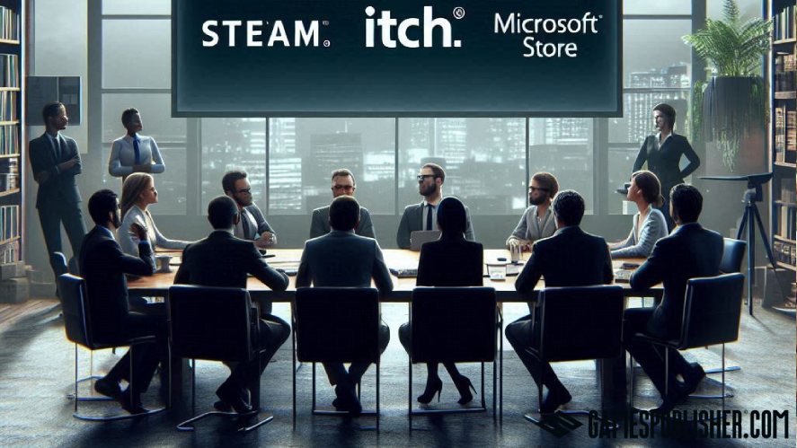 Steam, Itch.io, and Microsoft Store