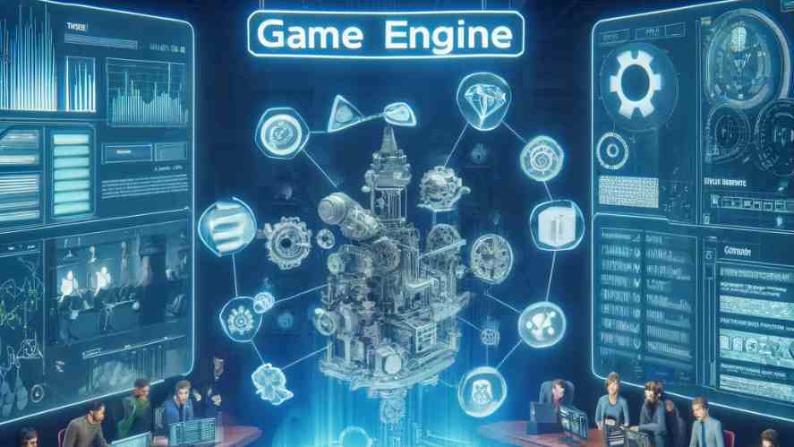 An illustration of a Game Engine