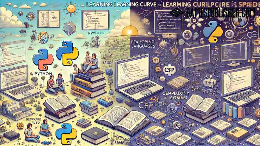 A two faces of a programming languages: left is Python and right is C#