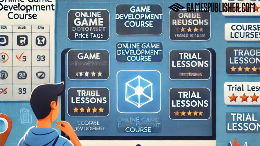 A developer is choosing several game development courses