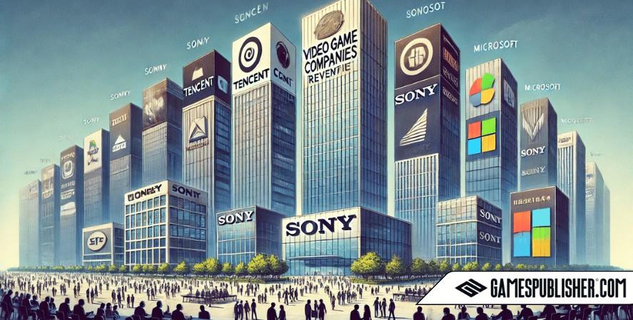 This visualization captures the scale and influence of each company in the gaming industry.