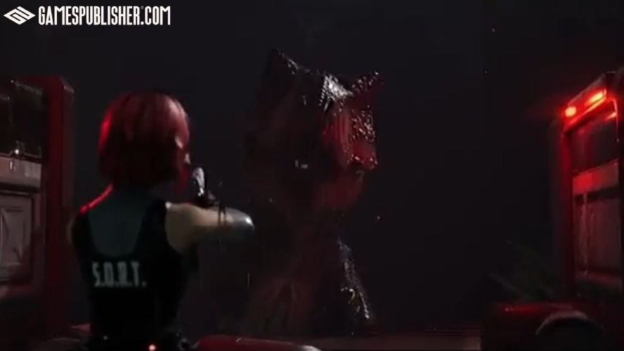 A screenshot from a Dino Crisis Remake game