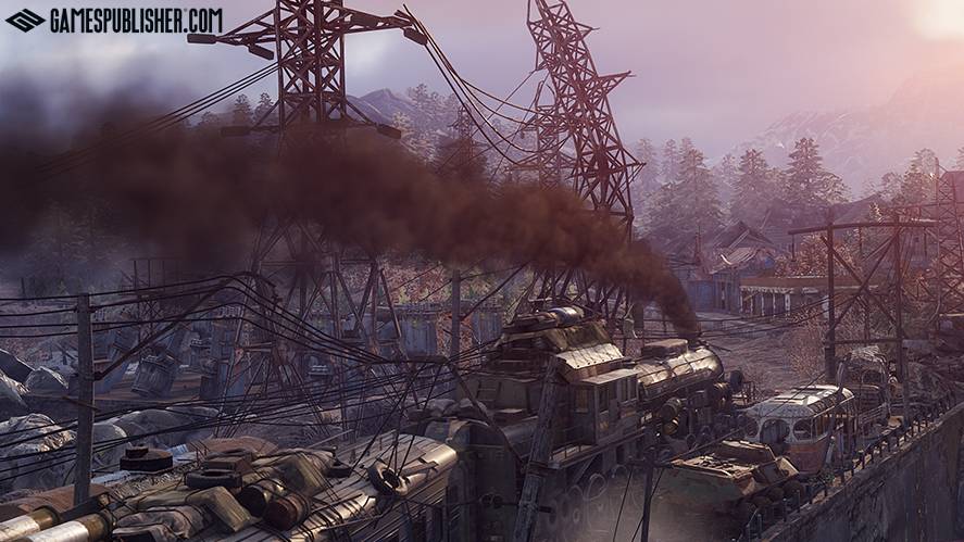 A post-nuked city in Metro Exodus