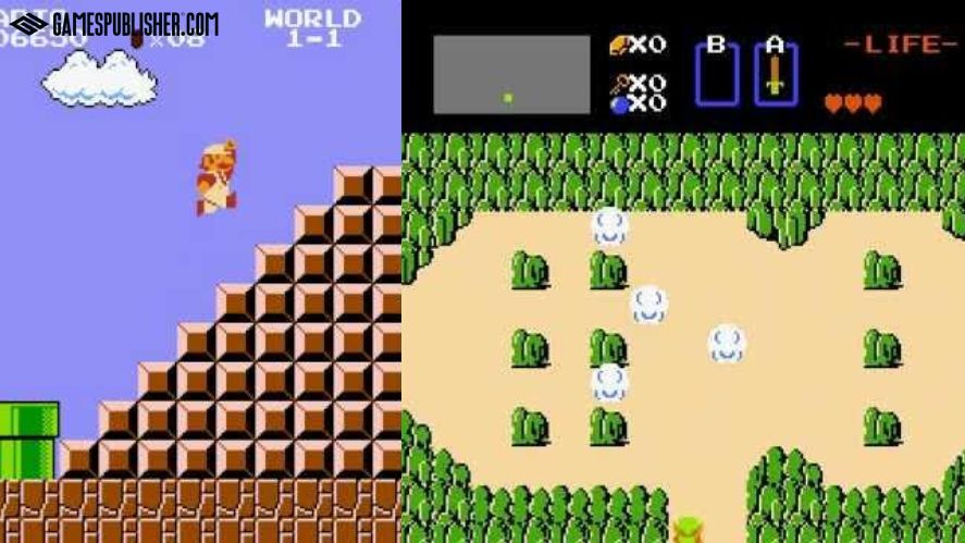 Super Mario Bros. (1985) and The Legend of Zelda (1986)
