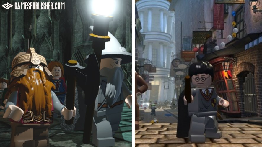 LEGO Harry Potter and LEGO Lord of the Rings