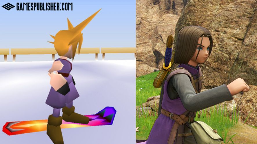 Final Fantasy VII and Dragon Quest XI
