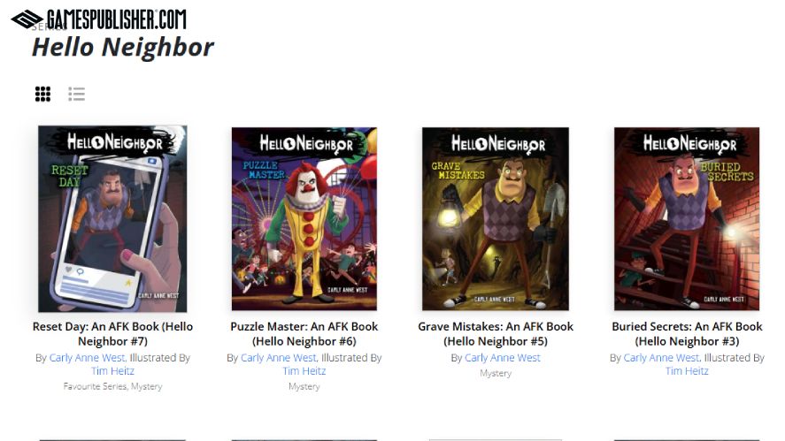 Hello Neighbor Scholastic tie-ins
