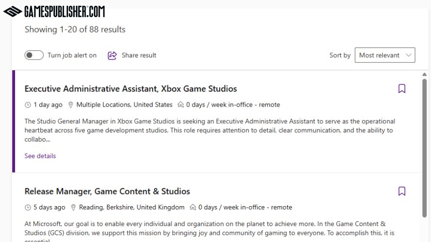 The lack of job posts on Microsoft