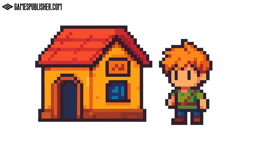 A generated game asset