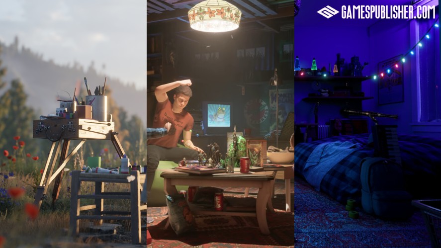 Sceneries generated by AI design tools