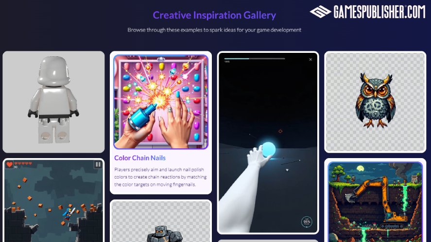 Ludo AI's creative inspiration gallery
