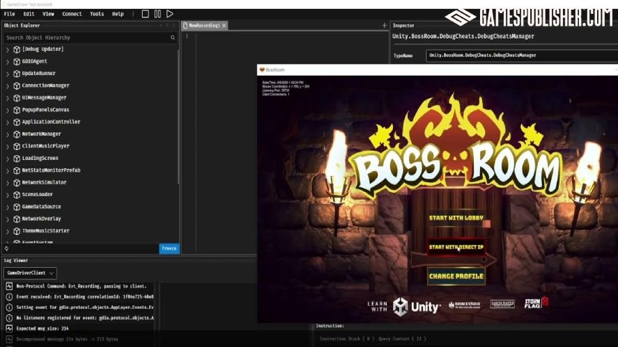GameDriver's interface
