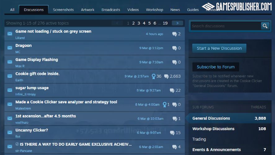 Feedback loop on Steam discussion