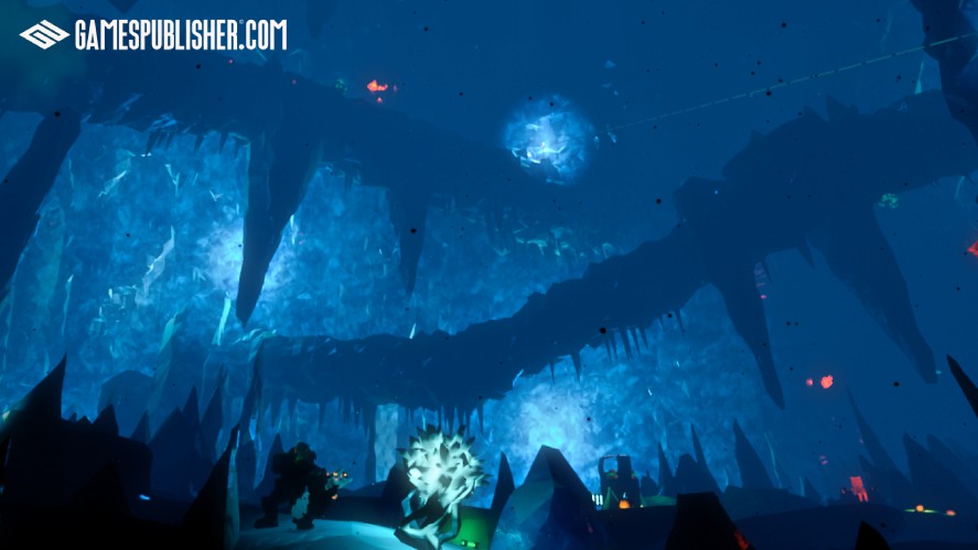Generative cave in Deep Rock Galactic