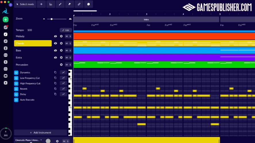 A music-making tool for creating AI generated audio