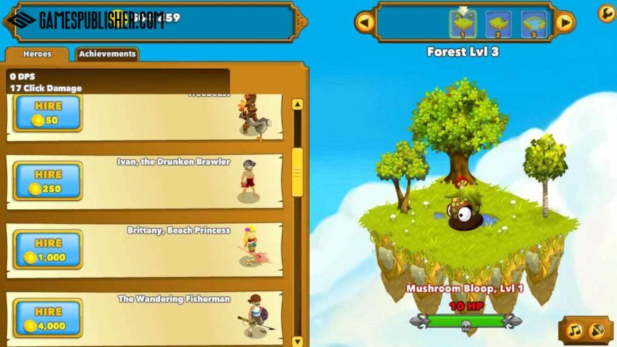 Clicker Heroes - one of the most popular idle games from Playsaurus