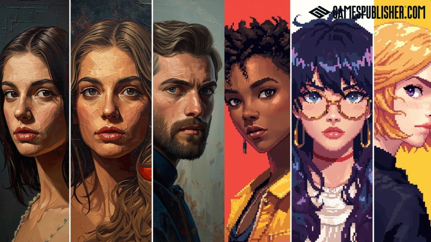 Game characters with different styles