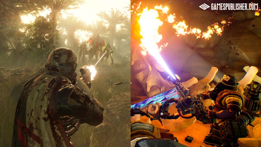 Helldivers 2 and Deep Rock Galactic